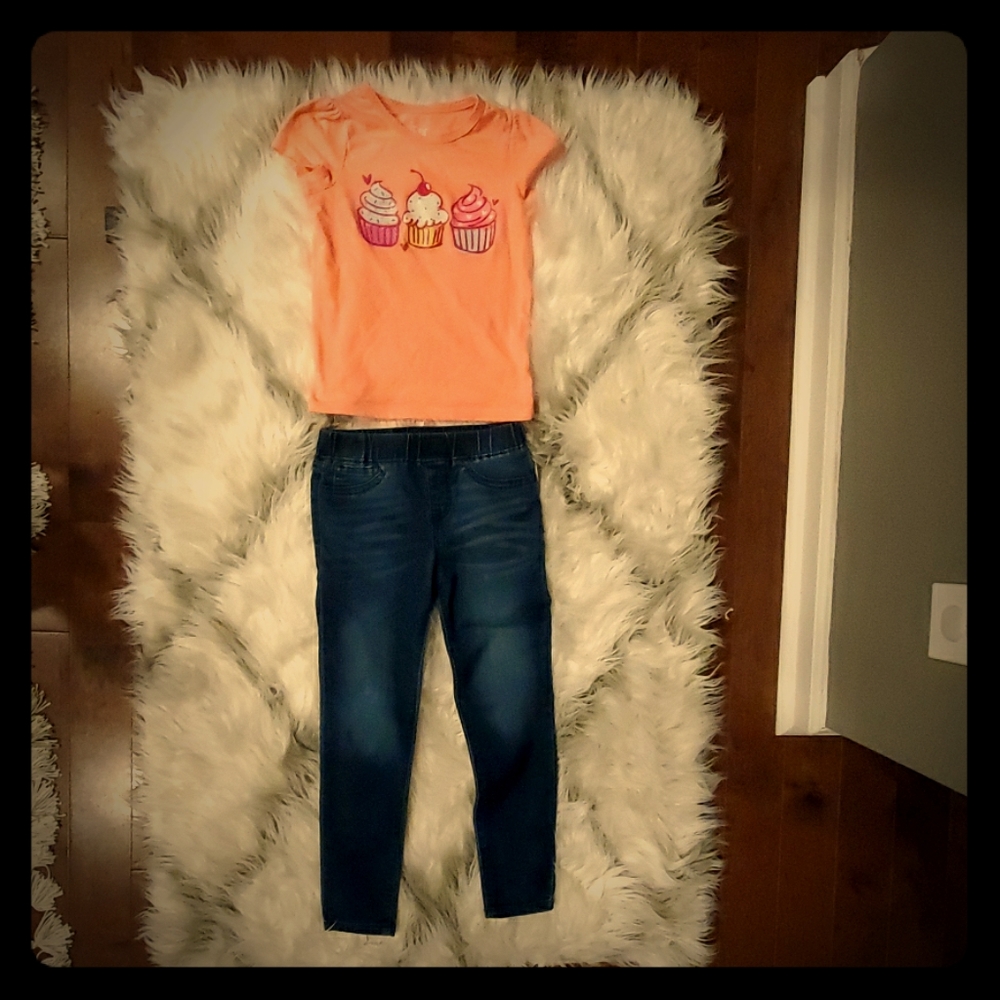 Stretch Denim & T-Shirt Set